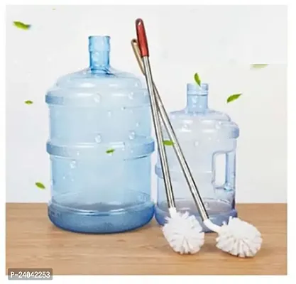 ImegaZ 360deg; Rotating Water Can Cleaning Brush for 20l Plastic Bottles, Plastic Water Dispensers, and Water Cans, 20L Can Cleaning Brush with Long Handle Pack of 2-thumb0