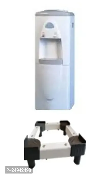 ImegaZ Rustproof PVC Adjustable Water Dispenser Stand for all Models Water Dispensers I Multipurpose Dispesner Trolley (White Colour, Pack of 1)-thumb0