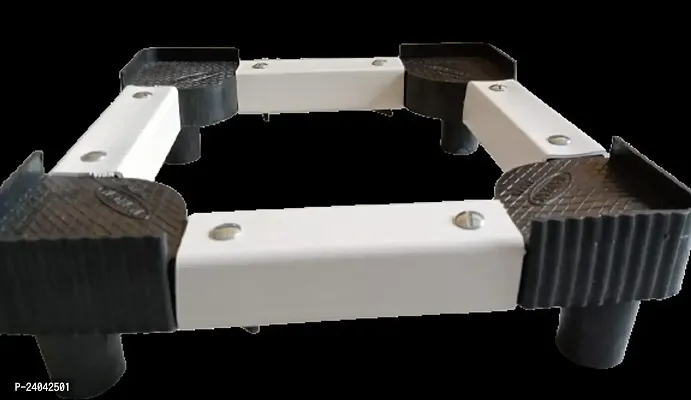 ImegaZ Rustproof PVC Adjustable Water Dispenser Stand for all Models Water Dispensers I Multipurpose Dispesner Trolley (White Colour, Pack of 1)