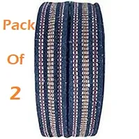 ImegaZ 1.5 inch Cotton Striped Niwar Patta Roll for Folding Chair Bed 35 Meter Long Multi color (Pack of 2)-thumb2