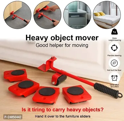 ImegaZ Furniture Shifting Tool/Heavy Weight Lifting Tool and Mover Tool Set Easy Furniture Shifting Tool Set/Furniture Lifter (Red)-thumb2