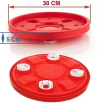 ImegaZ Gas Cylinder Trolley Stand with Movable Wheels for replacing Gas Cylinders and Multipurpose (Red Colour)-thumb2