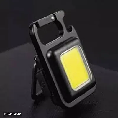 ImegaZ Multifunction Keychain Led Light with Bottle Opener, Magnetic Base and Folding Bracket Mini Cob 500 lumens Rechargeable Pack of 2-thumb0