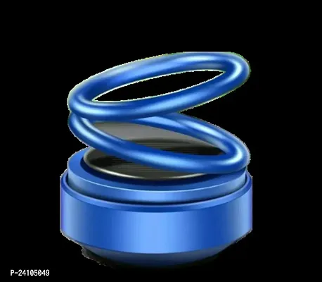 ImegaZ Solar Air Freshener Double Ring Perfume Aroma Diffuser 360 Degree Auto Rotating for Car Dashboard Pack of 1-thumb0