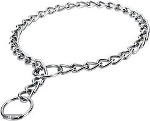 ImegaZ Heavy Weight Stainless Steel Chain, Dogs Leash Chain, Heavy Duty Dog Chain with both Corner Rings for Multipurpose Use(Length - 5 Feet)