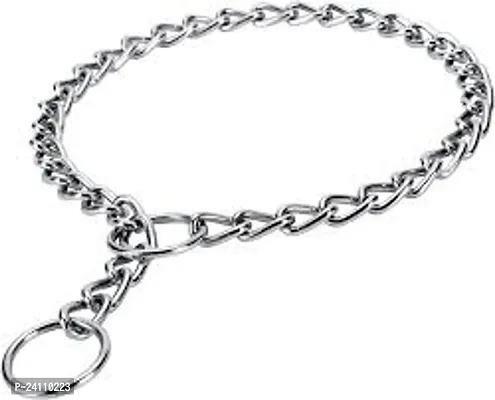 ImegaZ Heavy Weight Stainless Steel Chain, Dogs Leash Chain, Heavy Duty Dog Chain with both Corner Rings for Multipurpose Use(Length - 5 Feet)-thumb0