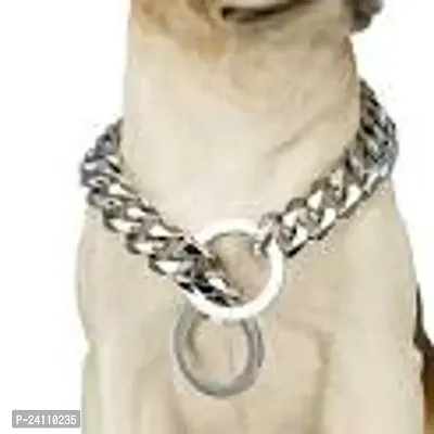 ImegaZ Heavy Weight Stainless Steel Long Chain with both Corner Rings for All Breeds Dog and Multipurpose Use (Length - 6 Feet)