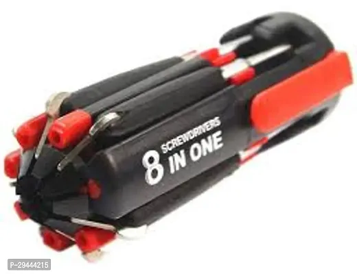 Pocket Friendly 8 in 1 Multi-Function Screwdriver Tool Kit with Led Inbuilt