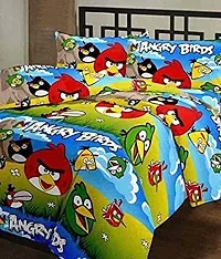 Shopbite Microfiber Cartoon Print Double Bed Reversible AC Blanket Dohar (Multicolour)-thumb1