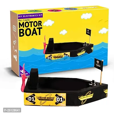 Be Cre8V Stem Based Motor Boat Educational Diy Kit For Kids Over 4 Years