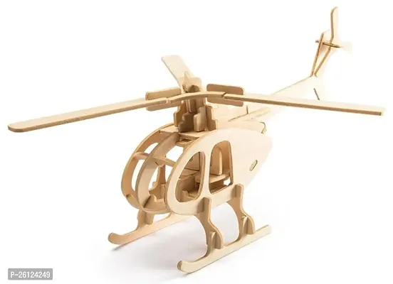 Metanglz Woodlz 3-D Wooden Puzzles Transport Series Helicopter
