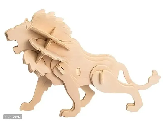 Metanglz Woodlz 3-D Wooden Puzzles Animal Series Lion