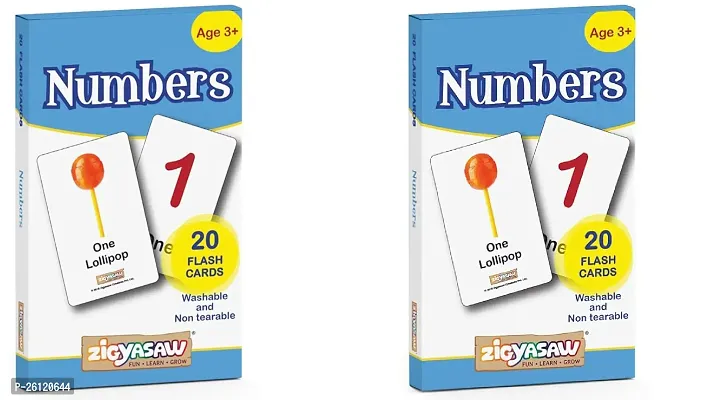 Numbers Flash Cards For Kids Early Learning Easy Fun Way Of Learning 1 Year To 6 Years Babies Pack Of 2