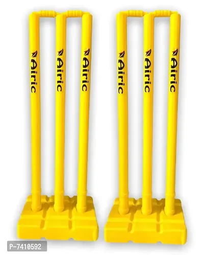 Airic Target Heavy Quality Plastic Wickets (Set Of 6) Cricket Stumps-thumb0