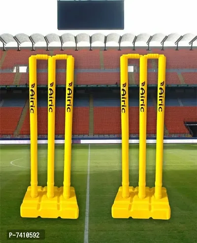 Airic Target Heavy Quality Plastic Wickets (Set Of 6) Cricket Stumps-thumb2
