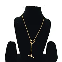 Beautiful Golden Chain Necklace for Women and Girls-thumb1