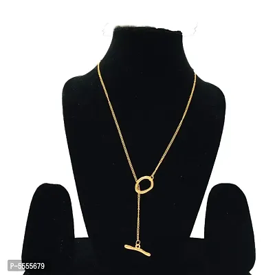 Beautiful Golden Chain Necklace for Women and Girls-thumb2