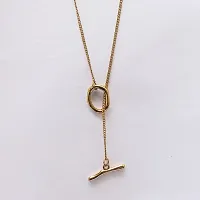 Beautiful Golden Chain Necklace for Women and Girls-thumb3