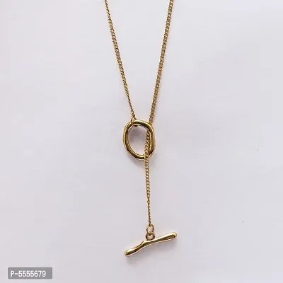 Beautiful Golden Chain Necklace for Women and Girls-thumb4