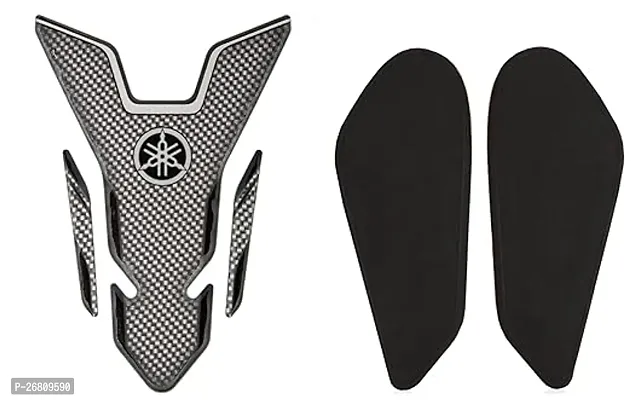 Stylish Yamaha Bike Knee Tank Pad For Fzx15 Y6A00Wtkpd21,Matt Black And Yamaha Tank Pad For Fz-Fi/Fz-S Fi