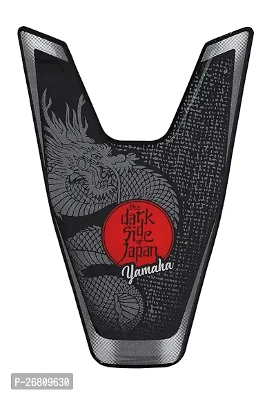 Stylish Yamaha Tank Pad For Mt-15 Ver.1 And Ver.2, The Dark Side Of Japan Dragon Theme Black And Grey Y6Ae14Tkpb23