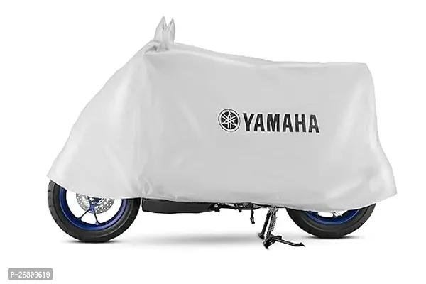 Stylish Yamaha 100 Per Cent Waterproof Dustproof Uv Protection Body Cover For Scooters Silver Y6Aalfbcsl14