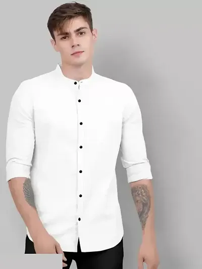 Hot Selling Cotton Blend Long Sleeves Casual Shirt 