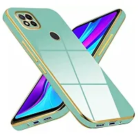 Zcase Flourish Redmi 9 Electroplated Chrome 6D Back Case Cover |Camera Protection|Shock Proof|Slim Fit (Green)-thumb2