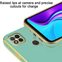 Zcase Flourish Redmi 9 Electroplated Chrome 6D Back Case Cover |Camera Protection|Shock Proof|Slim Fit (Green)-thumb3