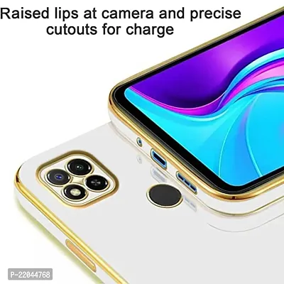 Zcase Flourish Redmi 9 Electroplated Chrome 6D Back Case Cover |Camera Protection|Shock Proof|Slim Fit (White)-thumb4