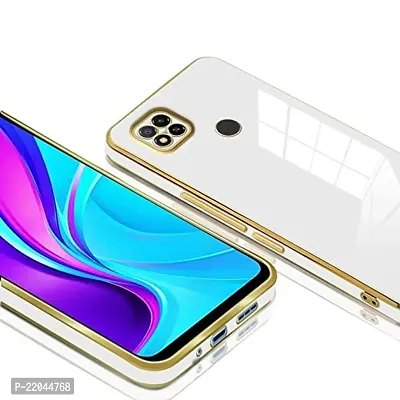 Zcase Flourish Redmi 9 Electroplated Chrome 6D Back Case Cover |Camera Protection|Shock Proof|Slim Fit (White)-thumb2