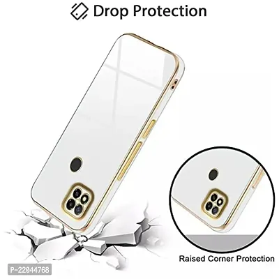 Zcase Flourish Redmi 9 Electroplated Chrome 6D Back Case Cover |Camera Protection|Shock Proof|Slim Fit (White)-thumb3