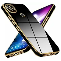 Zcase Flourish Redmi 9 Electroplated Chrome 6D Back Case Cover |Camera Protection|Shock Proof|Slim Fit (Black)-thumb3