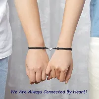 2pcs Magnetic Couple Bracelets for Women Men, Sun and Moon Attraction Matching Bracelet Lover Gifts for Boyfriend Girlfriend Best Friend-thumb2