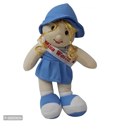 Beautiful New Miss World Doll Plush Soft Toy For Kids - 30cm - Blue-thumb0