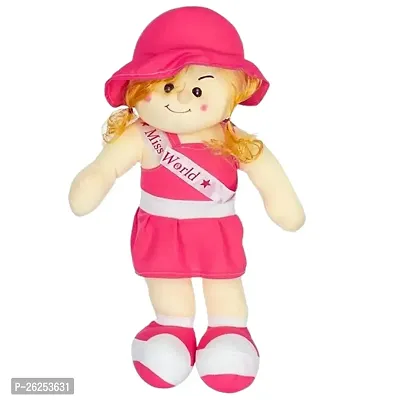 Beautiful New Miss World Doll Plush Soft Toy For Kids - 30cm - Pink-thumb0