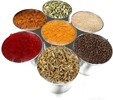 Omkar Enterprises Steel Masala Dabba, Spice Box, Spice Dabba, Round Masala Spice Dabba for Storing Spices-thumb3