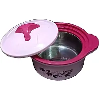 SILVESTER? Kitchen King 2000 Insulated Inner Stainless Steel Casserole-Chapati Box, 2000 ml, Pink-thumb1