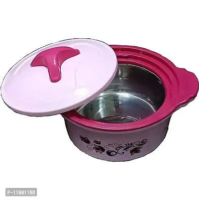 SILVESTER? Kitchen King 2000 Insulated Inner Stainless Steel Casserole-Chapati Box, 2000 ml, Pink-thumb2