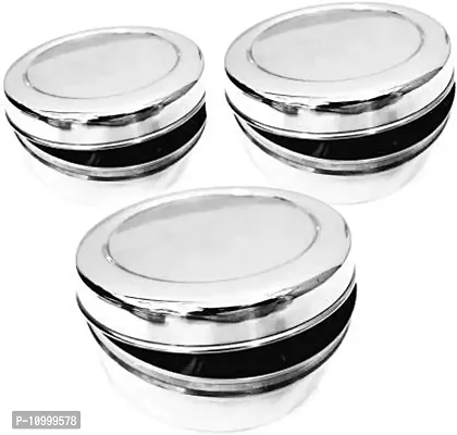 Omkar Enterprises Stainless Steel Grocery Food Storage Container, Set of 3-thumb4