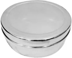 Omkar Enterprises Steel Masala Dabba, Spice Box, Spice Dabba, Round Masala Spice Dabba for Storing Spices-thumb1