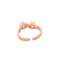 Silver Zircon Rose Gold Ring-thumb2