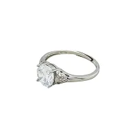 Silver Zircon Vintage Ring-thumb1