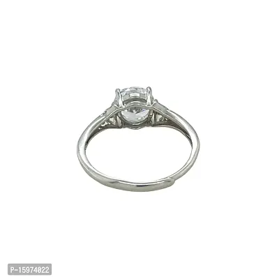 Silver Zircon Vintage Ring-thumb3