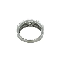 Silver Golden Weave Ring for him-thumb1