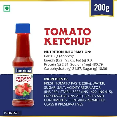 Tomato Ketchup, Red Chilli Sauce, Green Chilli Sauce, SOYA Sauce and Synthetic Vinegar, Combo Offer Offer Pack of 5 (200g Each)-thumb2