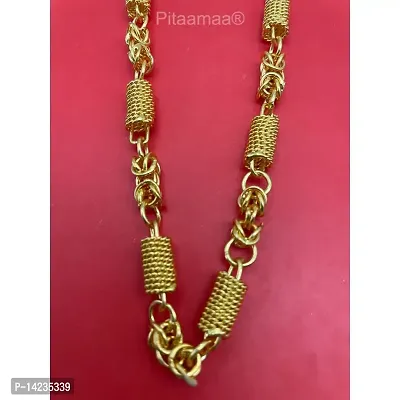 One Gram Gold Plated Chain  (MG607 C) Gold-plated Plated Brass Chain (20 Inch)Water And Sweat Proof Jawellery-thumb5