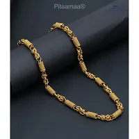 Golden Chain For Boys Stylish Neck Chain Mens Jewellery Gold Chain For Men Boys Gold-plated Plated Brass Chain (20 Inch)Water And Sweat Proof Jawellery-thumb3