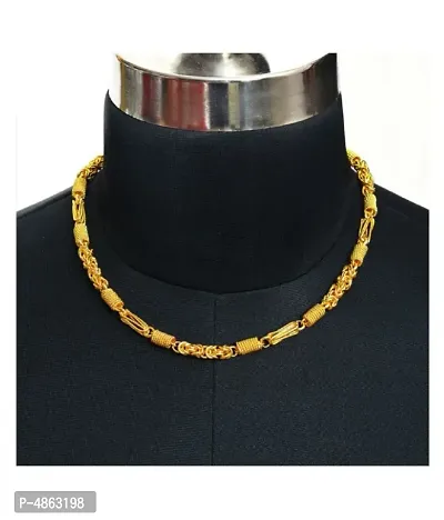 Trendy Stylish Brass Gold Plated Men's Chain-thumb0