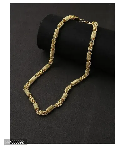 Trendy Stylish Alloy Gold Plated Men's Chain